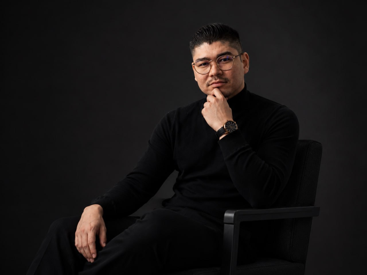 Emil Hristov seated portrait for Sacred Digitals